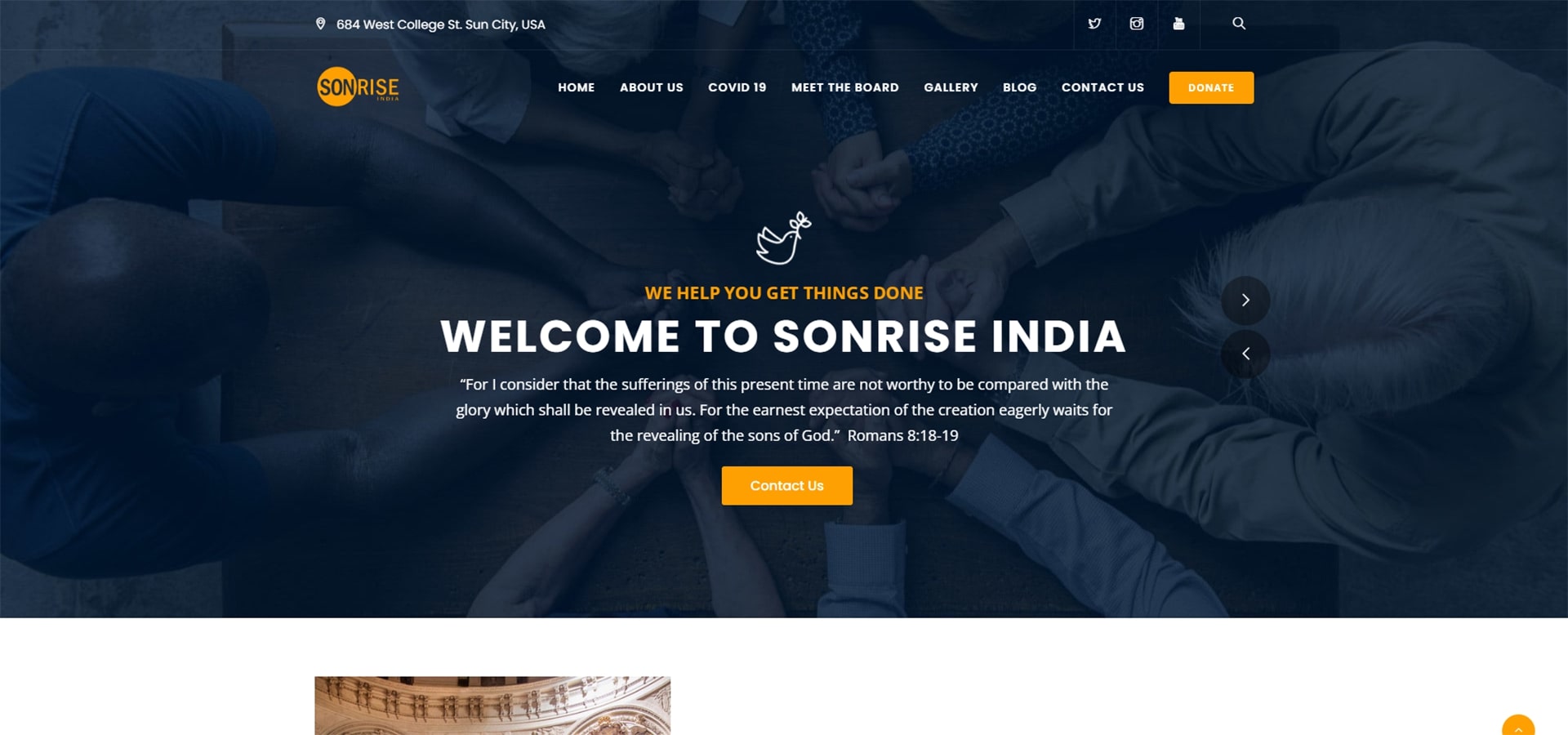 Sonrise India – Church - Starmine Digital Marketing Agency in Navi Mumbai